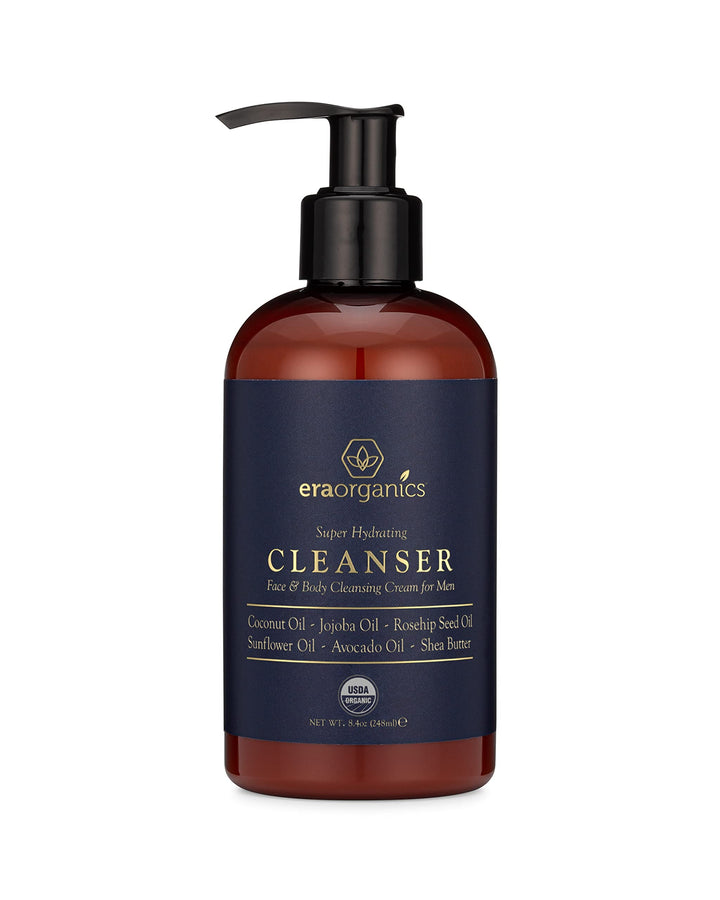 Era Organics front bottle view showing organic men's face wash for clean skin
