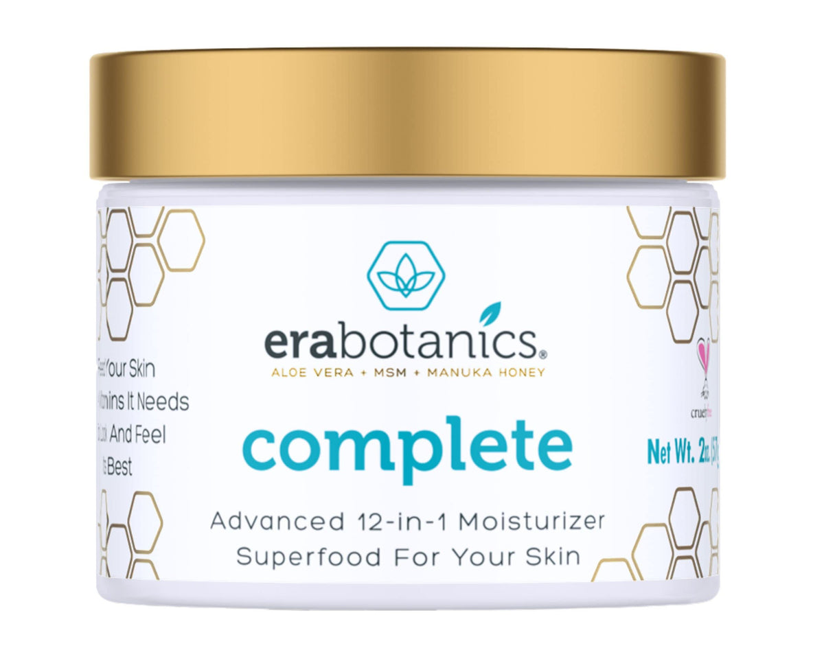 Era Organics front jar showing label and clean packaging, hydrating benefits