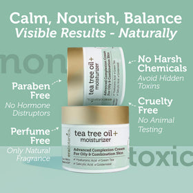 Era Organics ingredients label close-up listing tea tree, salicylic acid and botanicals
