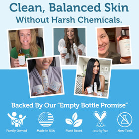 Era Organics bottle on bathroom counter showing daily routine convenience