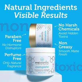 Era Organics ingredients display with Manuka honey and calendula for nourishing benefit