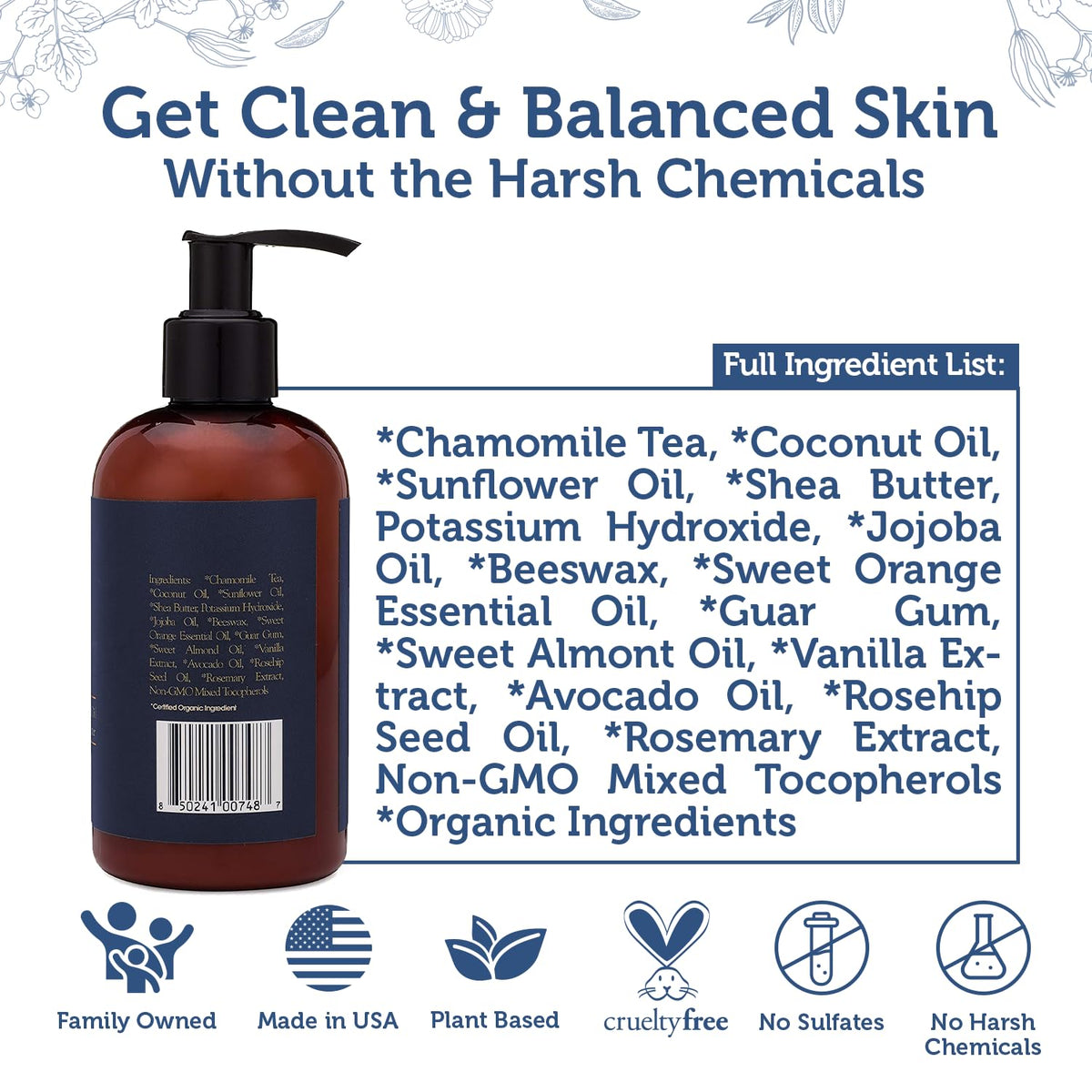 Shower shelf lifestyle with Era Organics wash portraying easy daily routine