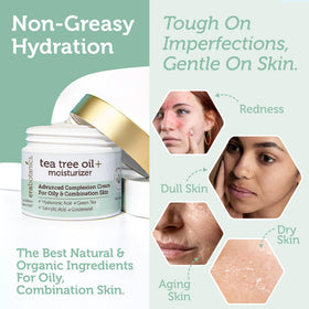 Era Organics moisturizer being applied to hand highlighting quick absorption benefit