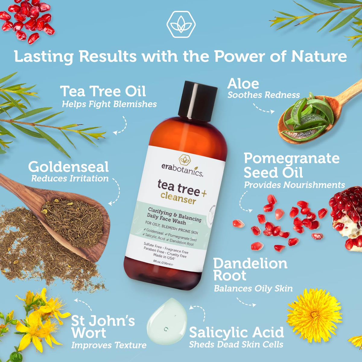Era Organics cleanser texture lather demonstrating gentle foaming