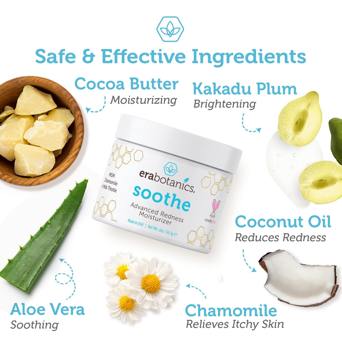 Era Organics close-up cream texture highlighting smooth matte hydration