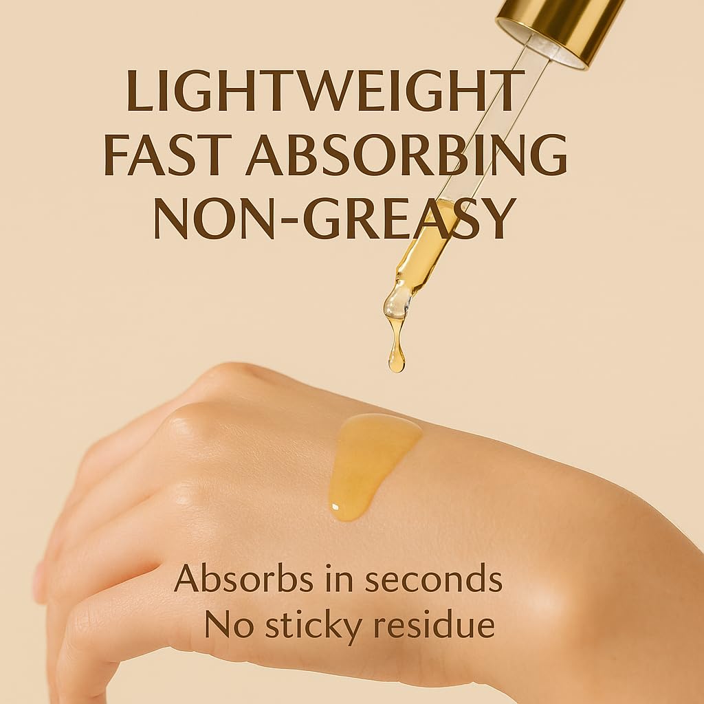 ERAE closeup droplet of oil highlighting smooth texture and quick absorption benefit
