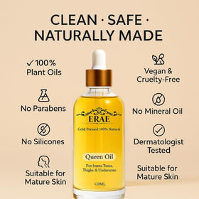 ERAE lifestyle bathroom scene with bottle near towel suggesting calming self‑care benefit