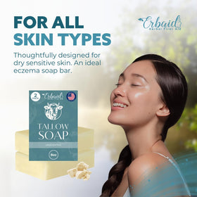 Erbaid soap on shower shelf in bathroom setting illustrating daily skincare integration