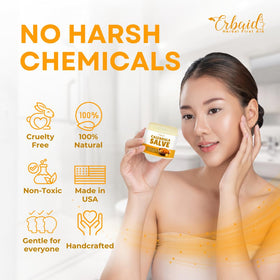 Erbaid calendula being applied on hand for instant moisturizing benefit