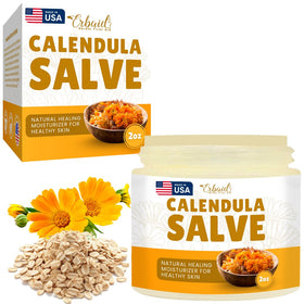 Erbaid calendula jar front view showing clean label and natural benefit