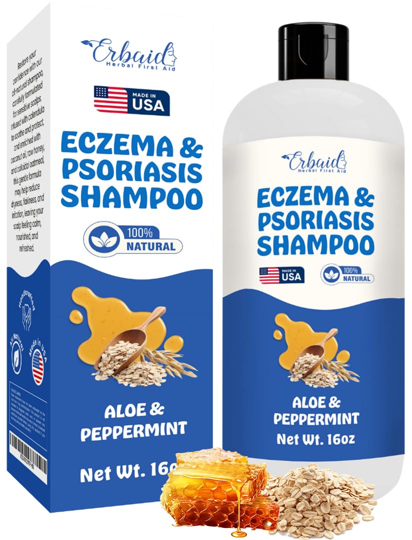 Erbaid front bottle showing label and soothing benefit