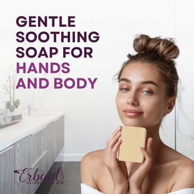 Erbaid ingredients display with calendula and oats for soothing