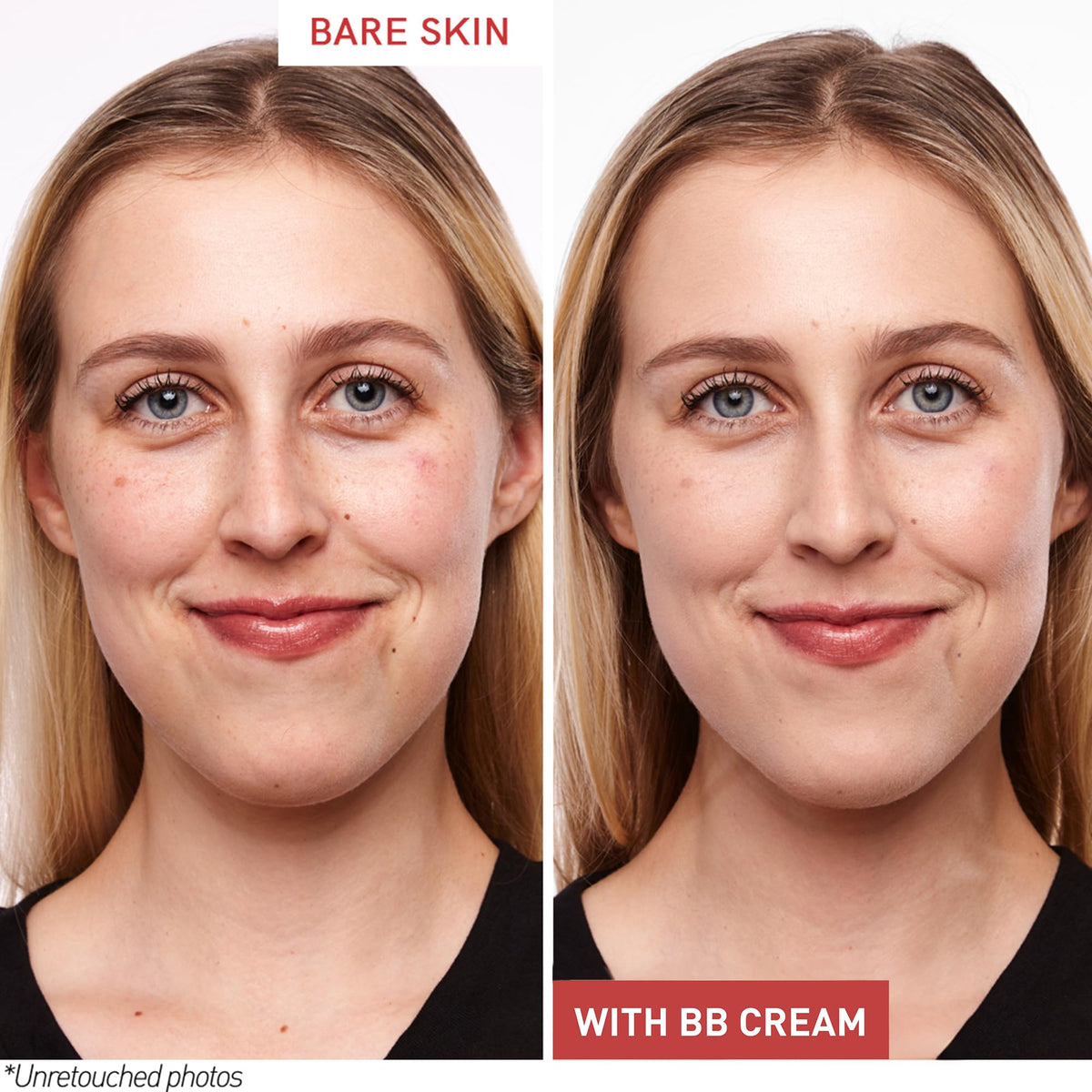 Skin detail after Erborian BB Cream Clair application showing soft-matte finish and minimized shine benefit