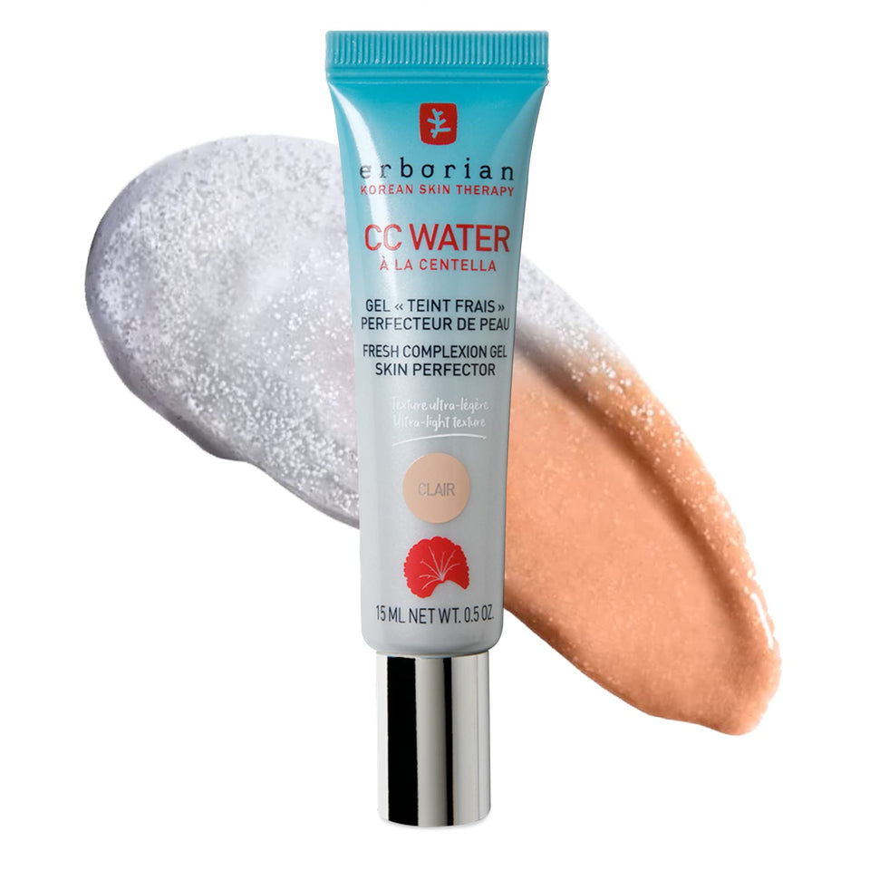 Erborian CC Water Clair front packaging showing compact travel size and brand