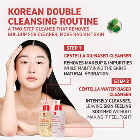 Erborian cleansing oil displayed on bathroom vanity suggesting a calming nightly routine