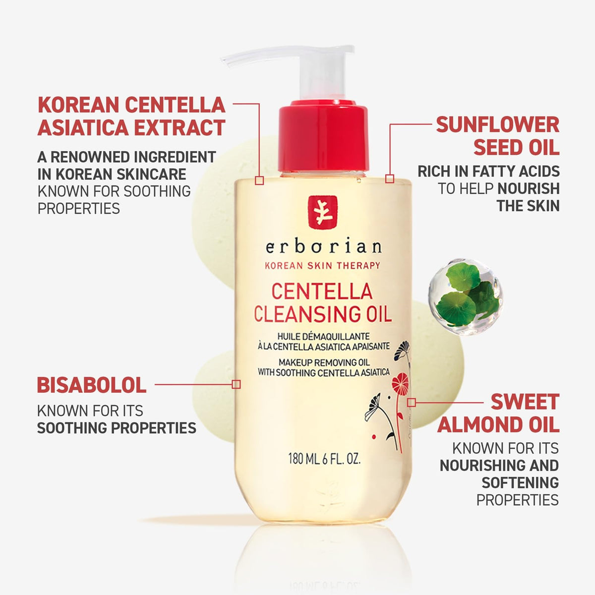 Erborian cleansing oil emulsified into a milky lotion demonstrating easy rinsing