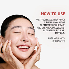 Erborian Centella lather on wet hand demonstrating gentle cleansing action