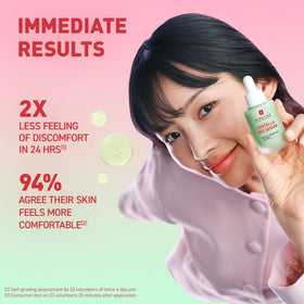 Erborian Centella Red Serum in a bathroom routine supporting daily calming