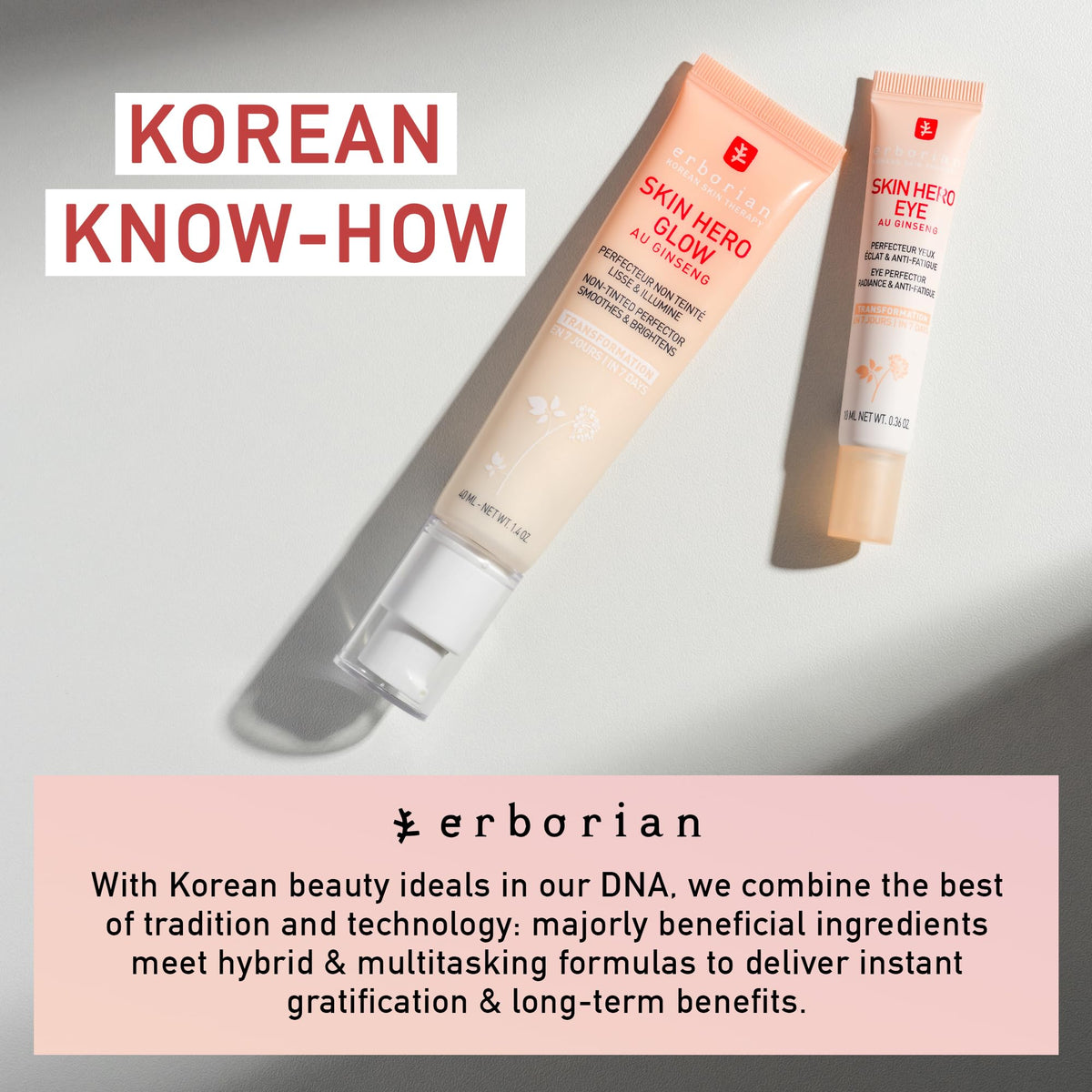 Erborian on vanity with skincare tools illustrating morning routine boost