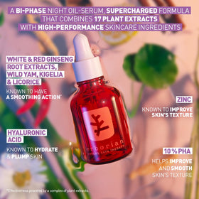 Erborian dispense drops from bottle demonstrating easy targeted nightly use