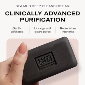 Erno Laszlo close-up of sea mud bar texture highlighting gentle exfoliation benefit