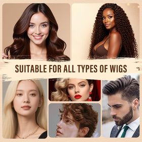 EROSMILE lifestyle mirror scene with wig for radiant shine and confidence