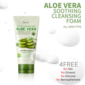 esfolio aloe gel close-up highlighting soothing ingredient benefit