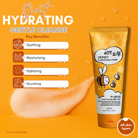 esfolio foam texture close-up highlighting gentle creamy lather and hydration