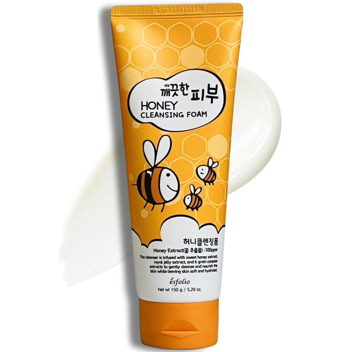 esfolio cleanser front packaging showing product and hydrating benefit