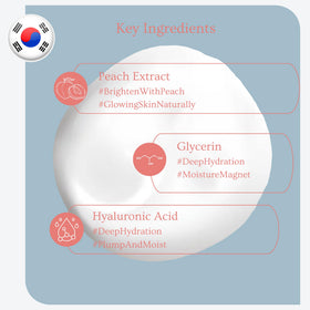 esfolio peach extract ingredient visual highlighting natural conditioning benefit