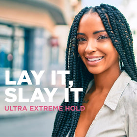 Using Esha Slick N Slay to lay edges smoothly with visible sleek finish