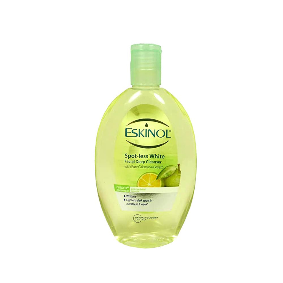 Eskinol bottle front view showing label and product identity for clear purchase decision