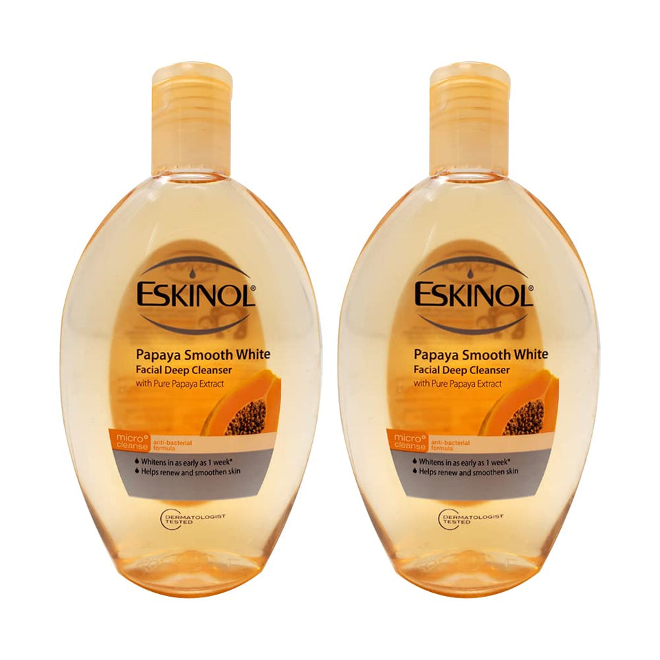 Eskinol papaya front bottle showing label and size, clear product identity and volume