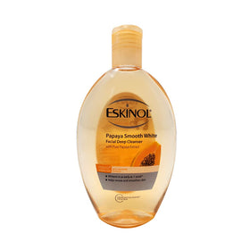 Eskinol papaya two-bottle scale comparison illustrating pack size convenience and value