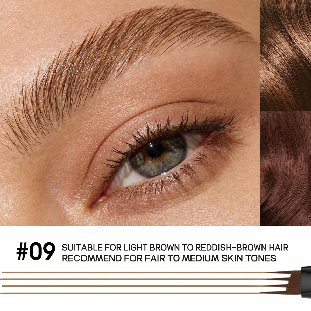 Espoce texture shot of waterproof formula resisting smudging