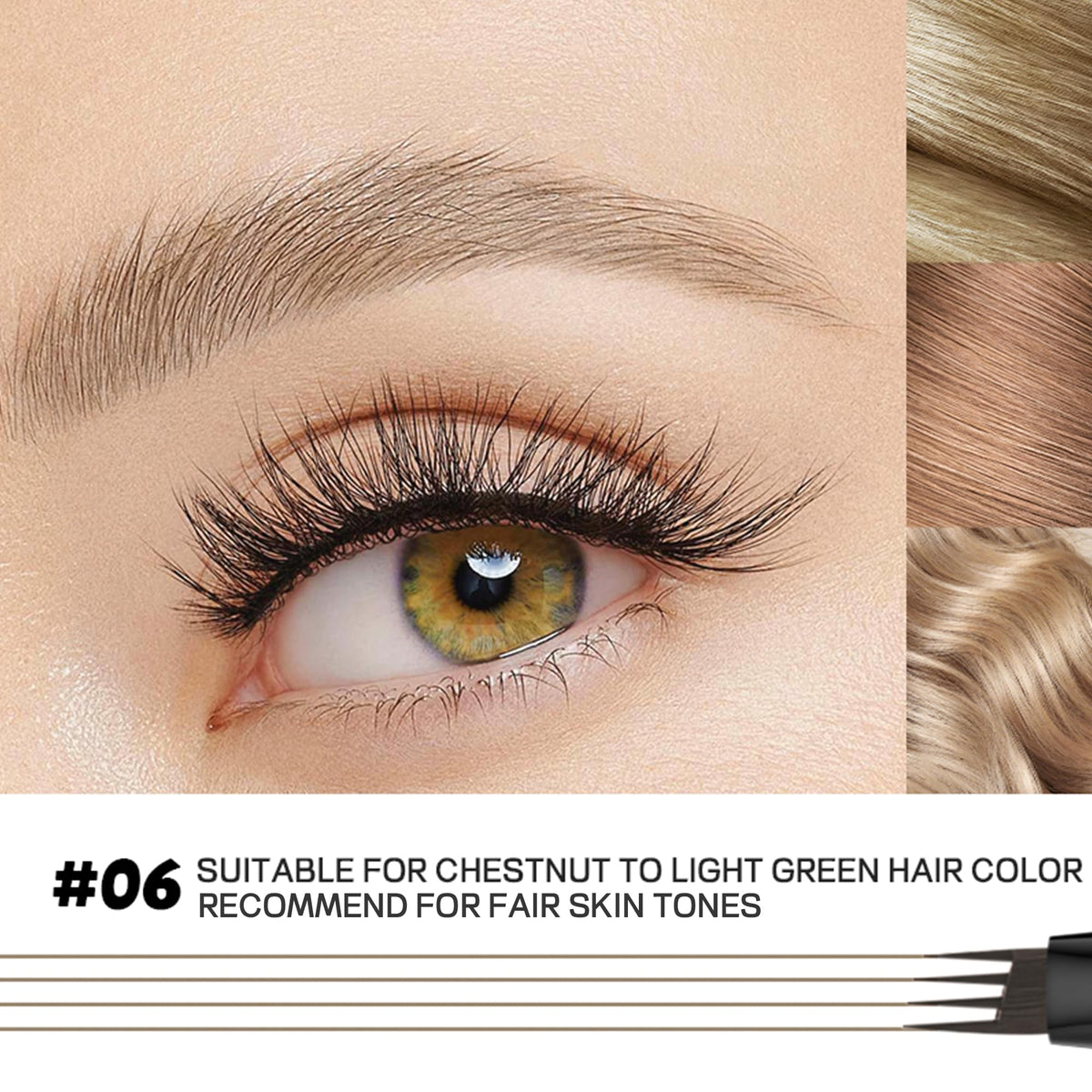 Espoce formula texture swiped to show waterproof finish that resists smudging