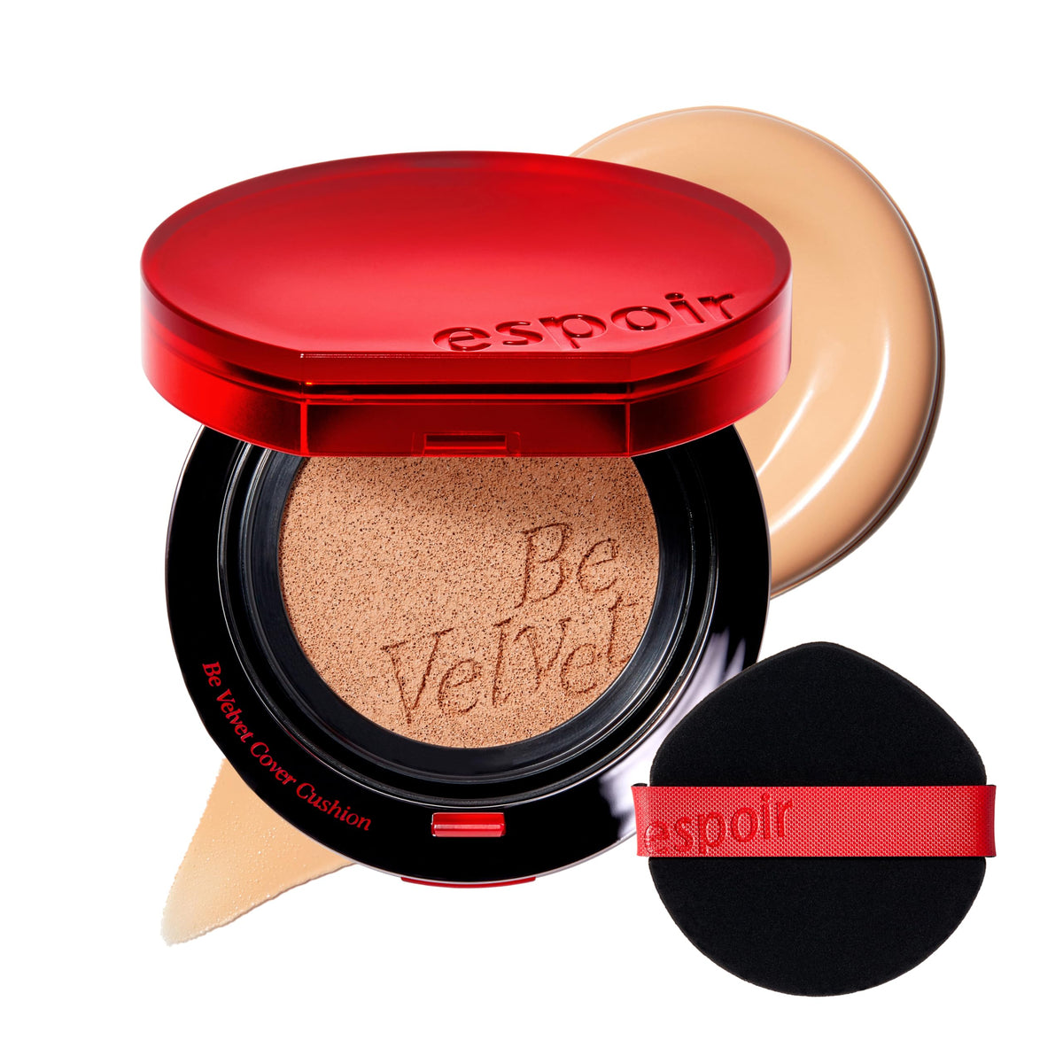 Espoir compact front view showing sleek packaging and travel-ready design