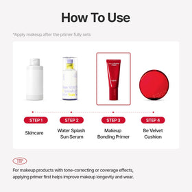 Espoir bonding primer label details highlighting ingredients and layering guidance for users