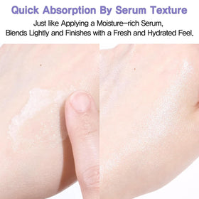 espoir close label ingredients view showing caffeine and hyaluronic acid benefits for skin