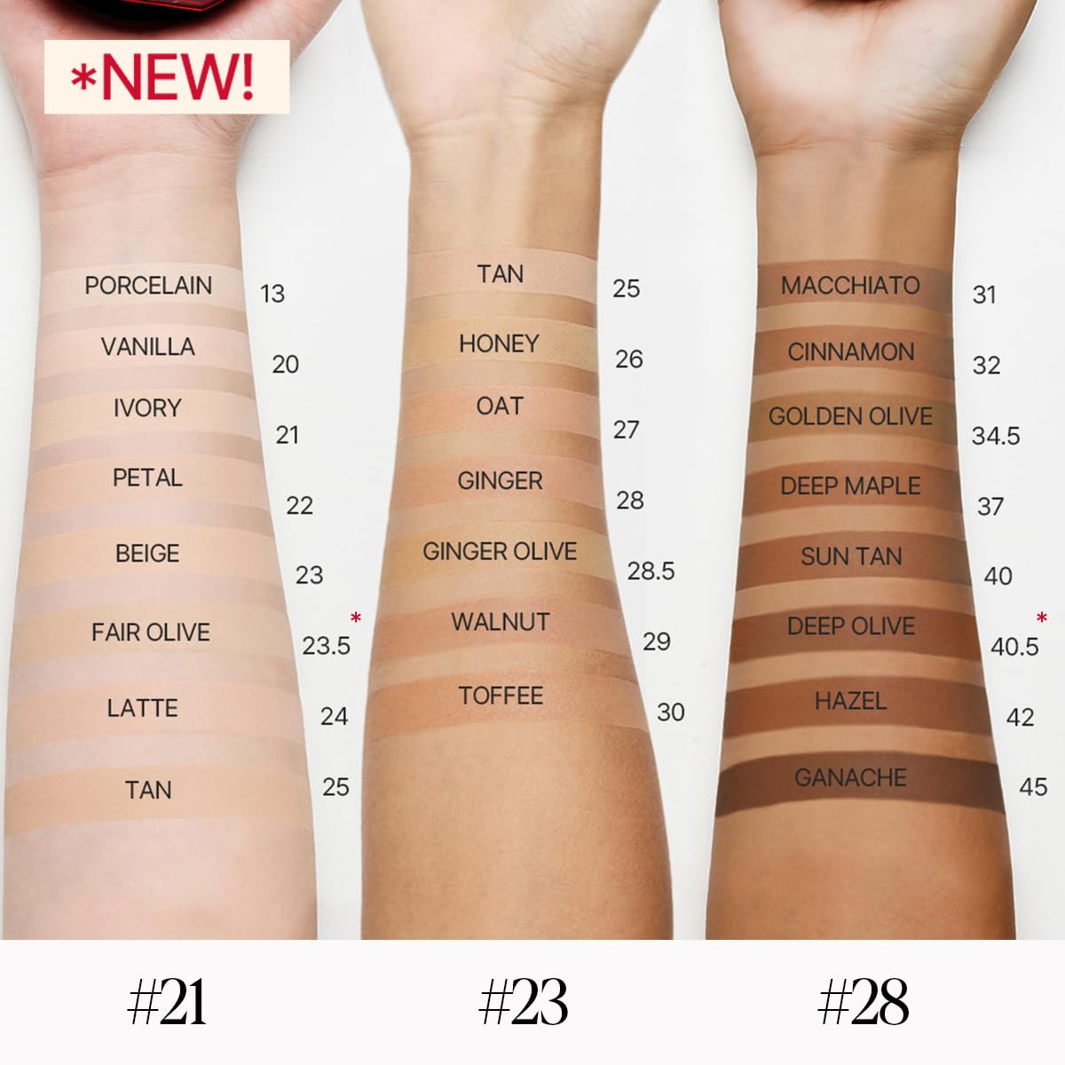 Espoir compact next to ruler showing 0.46 oz size for travel-friendly benefit