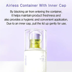 espoir size comparison in hand illustrating 1.69 fl oz travel-friendly volume