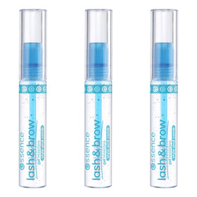 Essence clear brow gel spoolie closeup demonstrating precise, even application