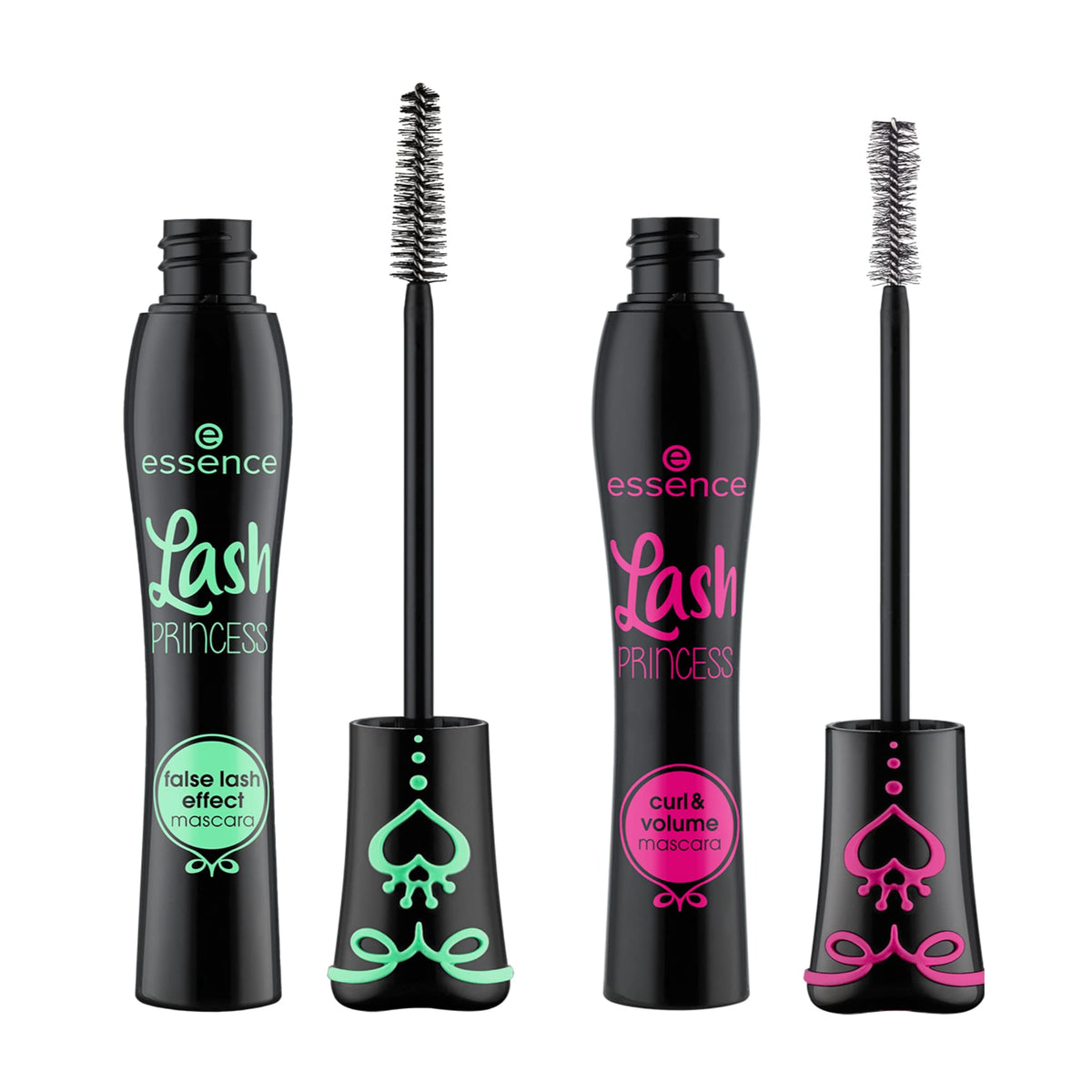 Essence Cosmetics False Lash Effect wand close-up for precise volume application