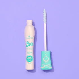 Essence Cosmetics before and after lashes showing added length and volume