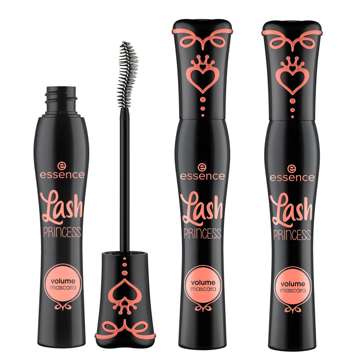 Essence Lash Princess front packaging showing black tubes and brand prestige