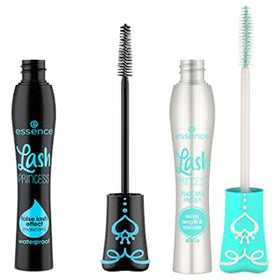 Essence Cosmetics Mascara wand detail highlighting peanut-shaped brush benefit
