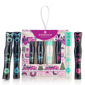 Essence Cosmetics close-up of mascara wands highlighting brush shapes for precise application