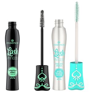 essence primer tube closeup highlighting smooth base for longer lashes
