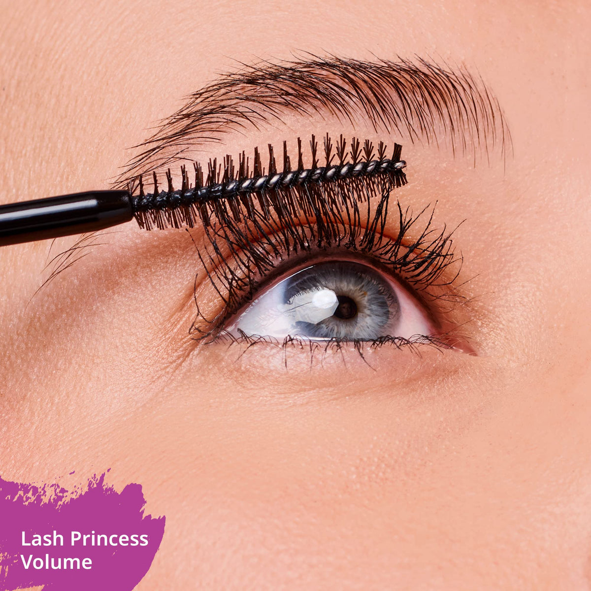Essence Lash Princess swiped lashes showing dramatic volume and length