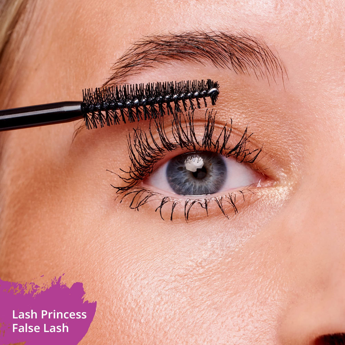 essence Lash Princess mascara stroke on white surface showing rich pigment